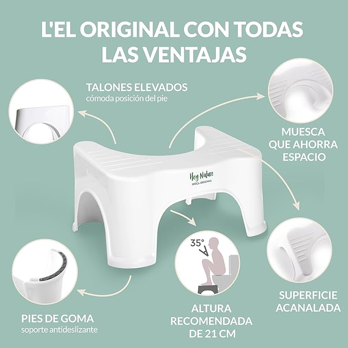 Taburete de baño de plástico reciclado