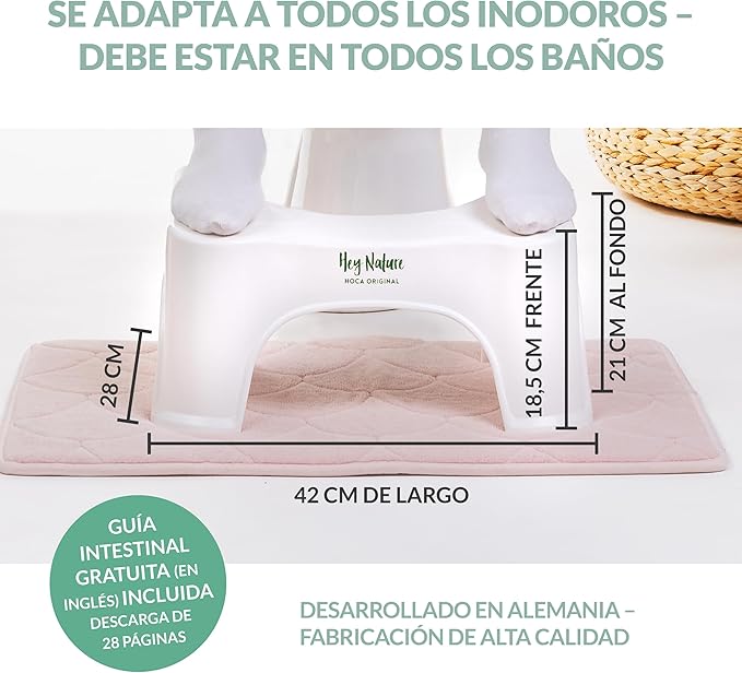 Taburete de baño de plástico reciclado